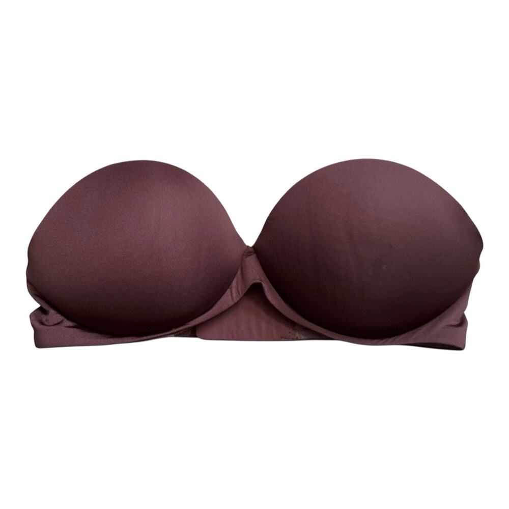 Skims Fits Everybody Strapless Bra Womens 32C Brown Underwire Convertible